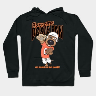 Funny Cute Doxie Dachshund Dog Football Hoodie